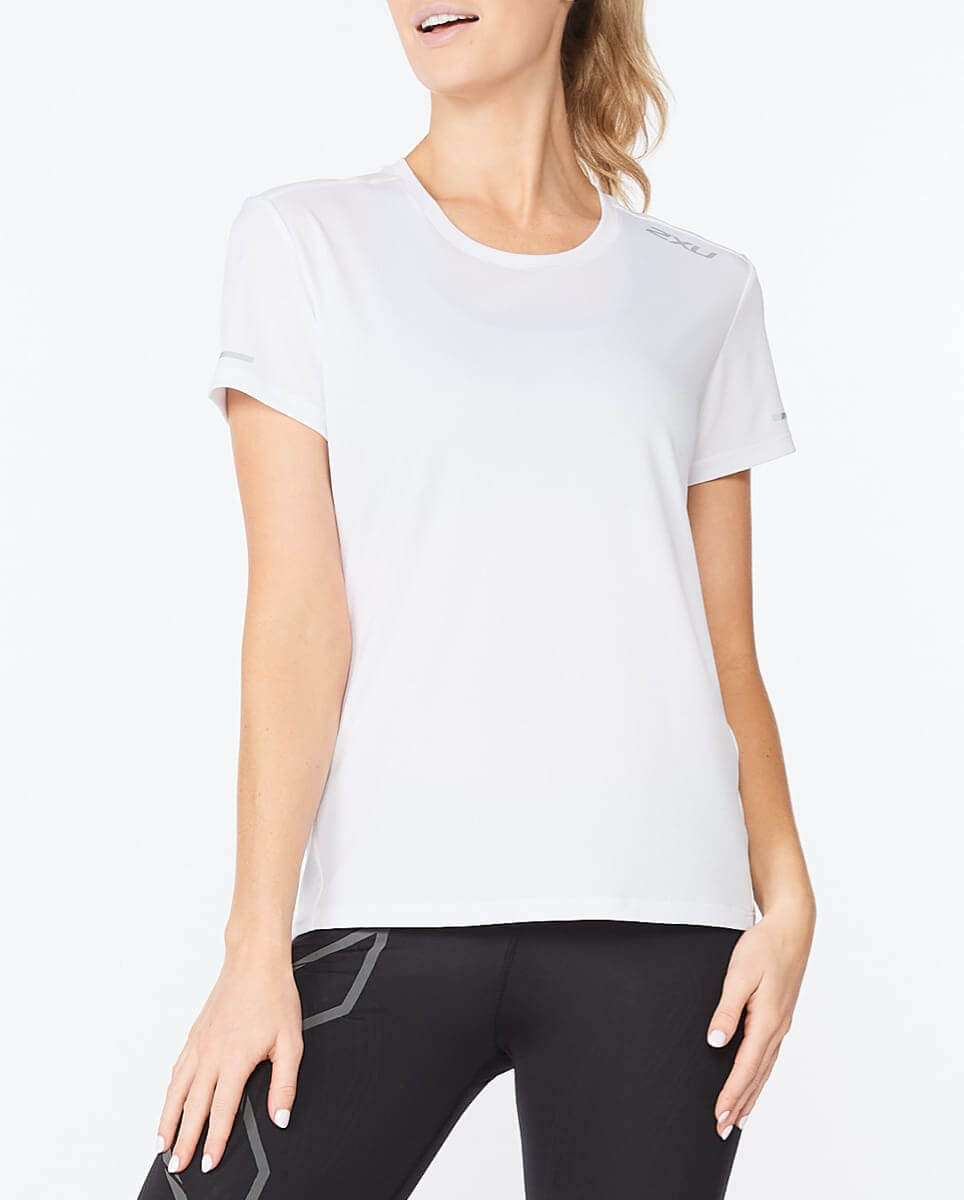 2XU Women's Aero Tee White/Silver