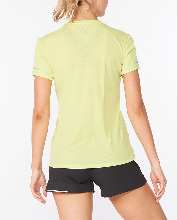 2XU Women's Aero Tee Limelight/White Reflective 2XU