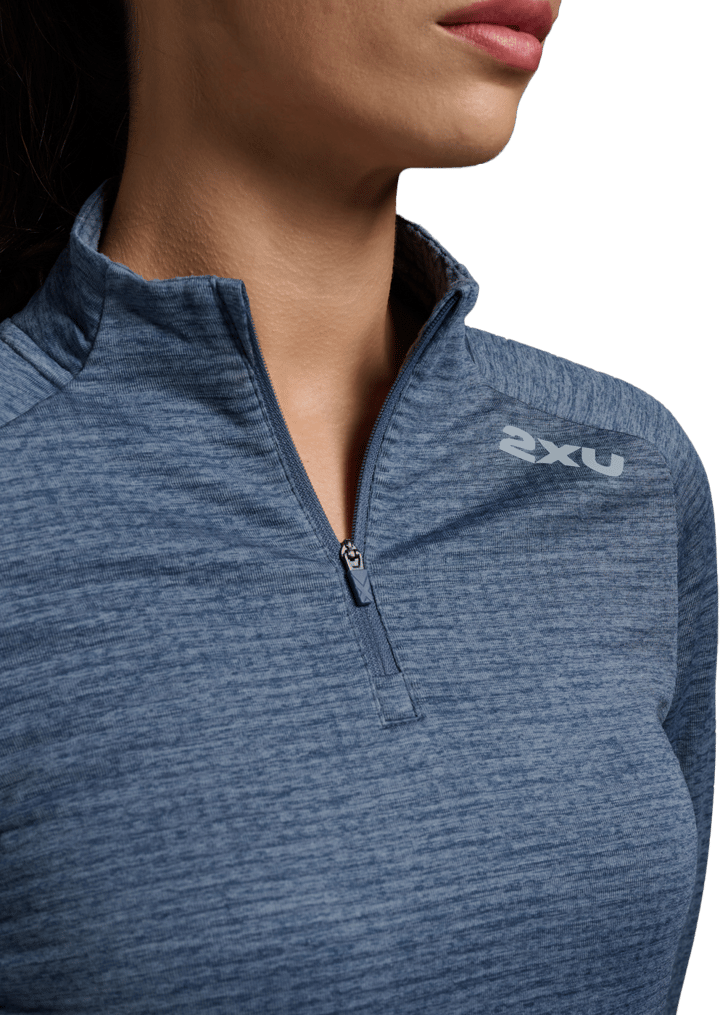 2XU Women's Ignition 1/4 Zip Indigo/Halogen Reflective 2XU