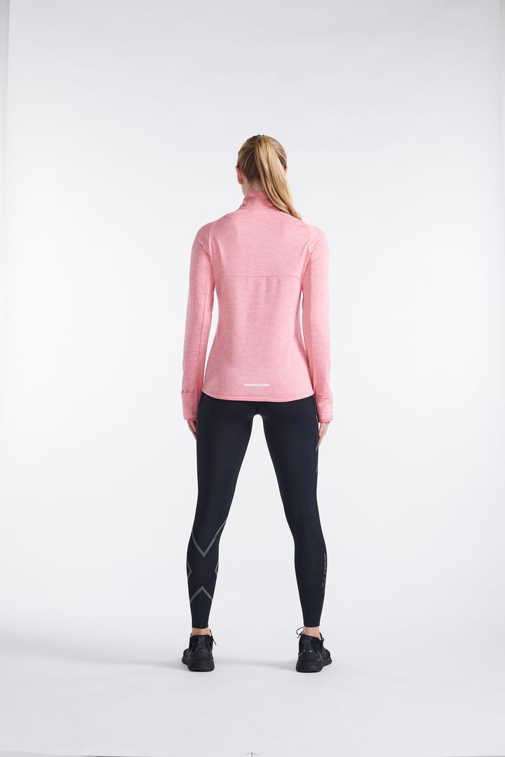 2XU Women's Ignition 1/4 Zip Pink Glow/White Reflective 2XU