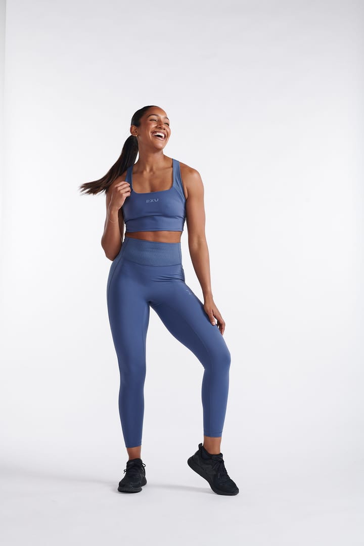 2XU Ribbed Longline Bra Indigo/Blue Stone 2XU