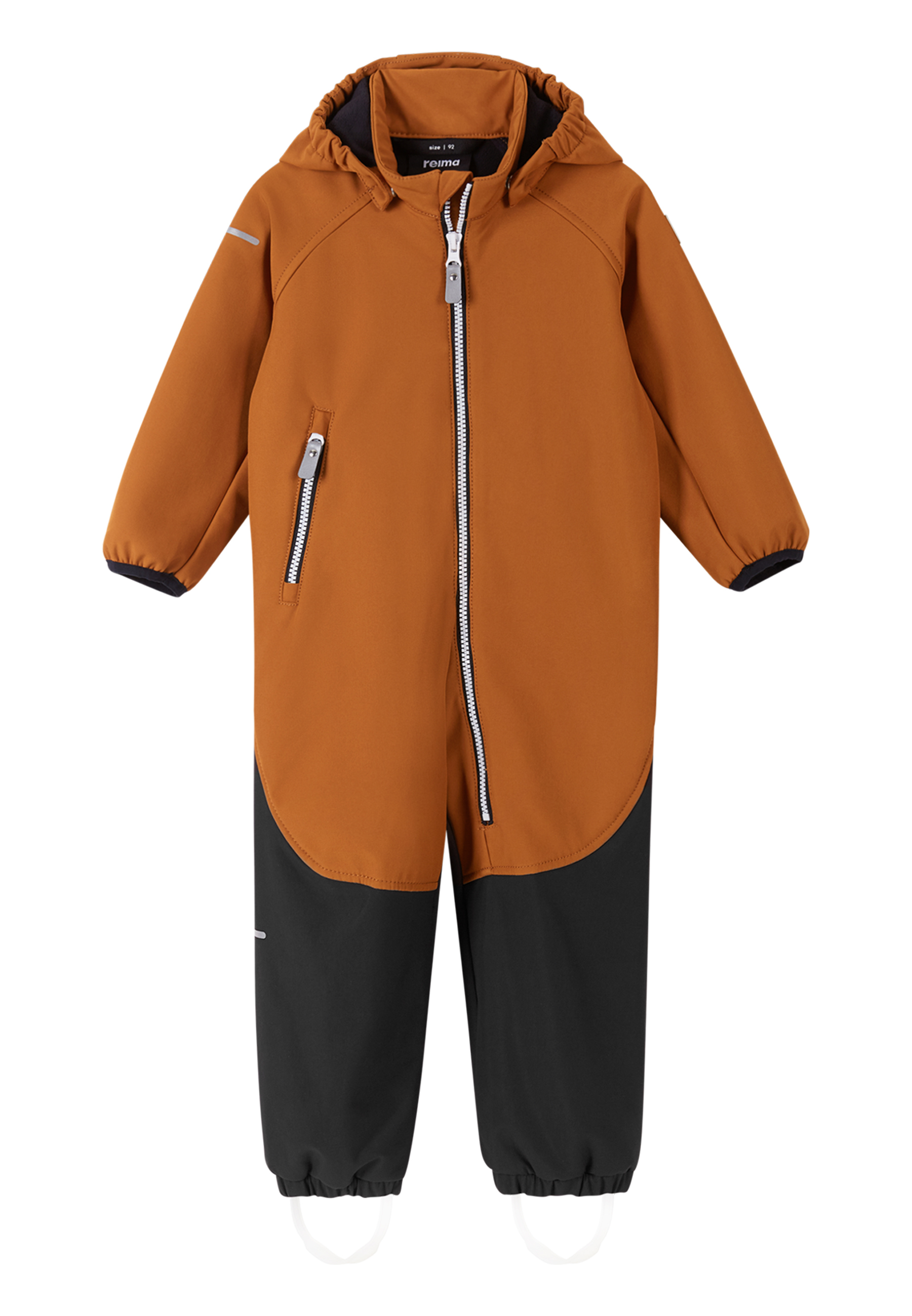 Reima Kids’ Softshell Overall Mjosa Cinnamon Brown