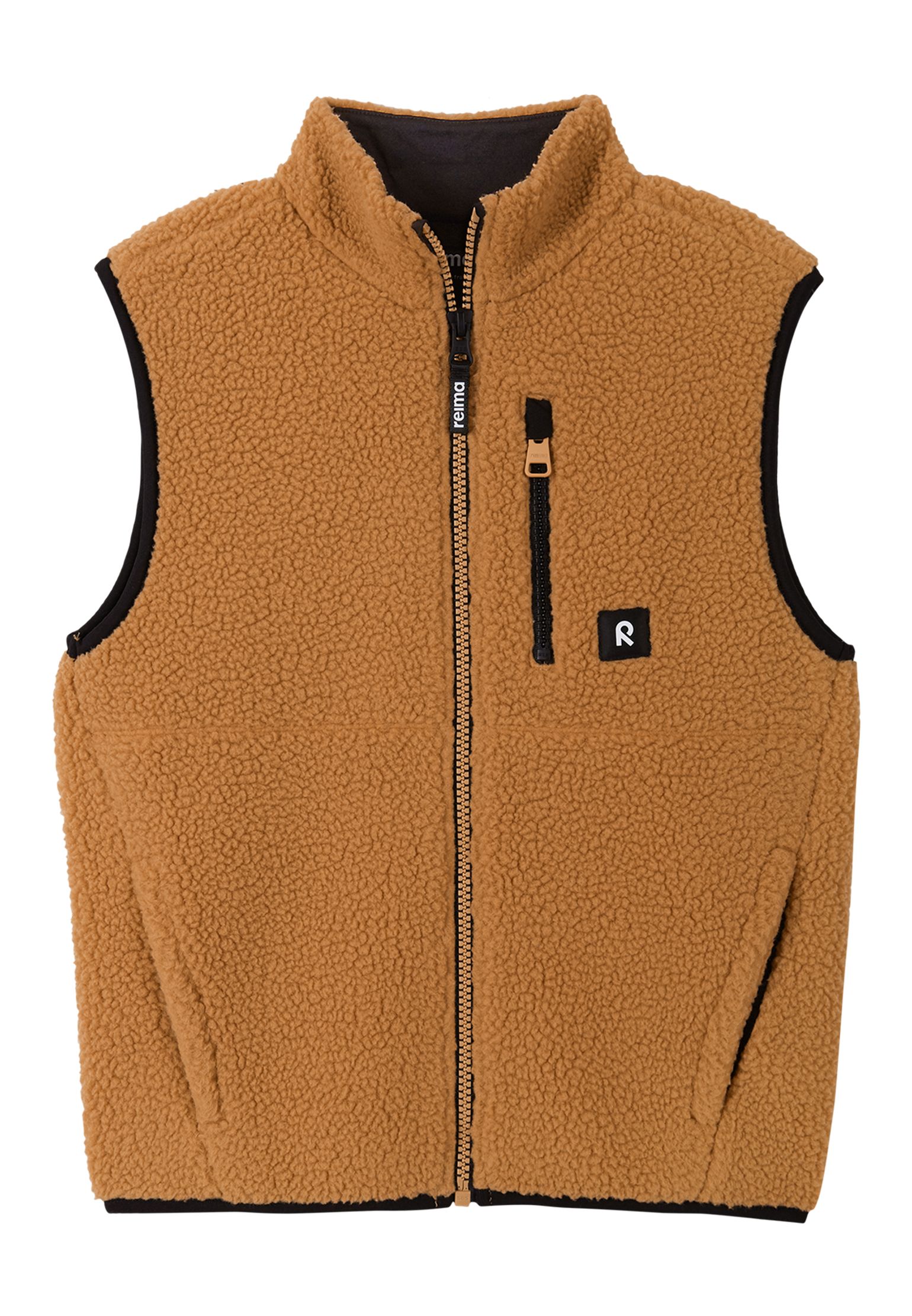 Reima Vest, Turkis Peanut Brown