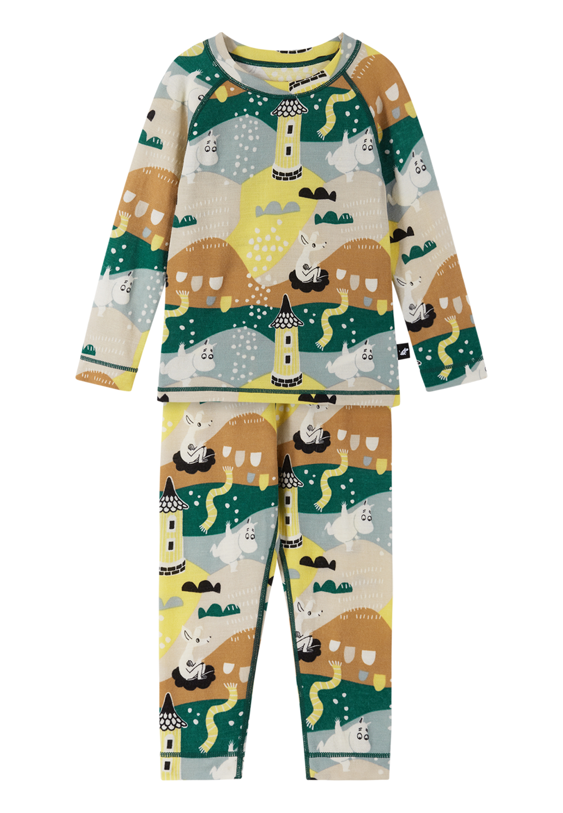 Reima Kids’ Thermal Set Moomin Trivsam Deeper Green