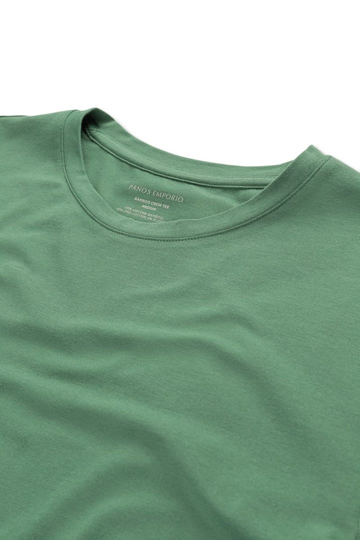 Panos Emporio PE BAMBOO/COTTON TEE CREW Earth green Panos Emporio