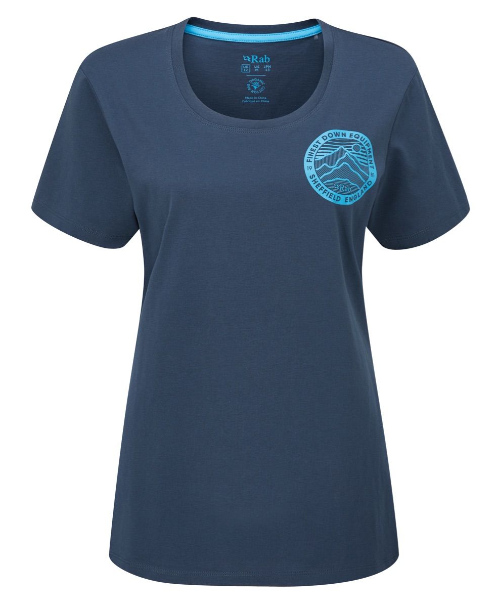 Rab Stance 3 Peaks Tee Wmns Deep Ink