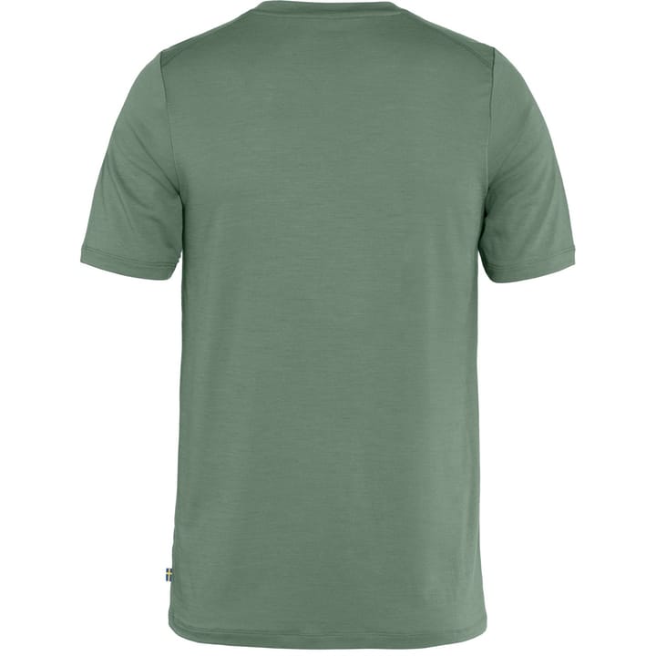 Fjällräven Men's Abisko Wool Logo Short Sleeve Patina Green Fjällräven