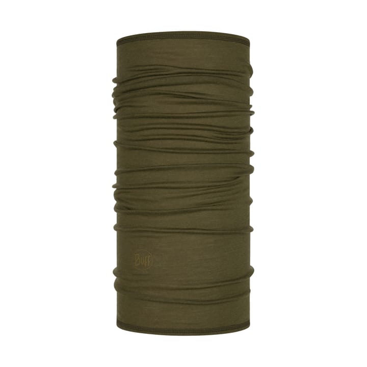 Buff Lightweight Merino Wool Tubular Solid Bark Buff