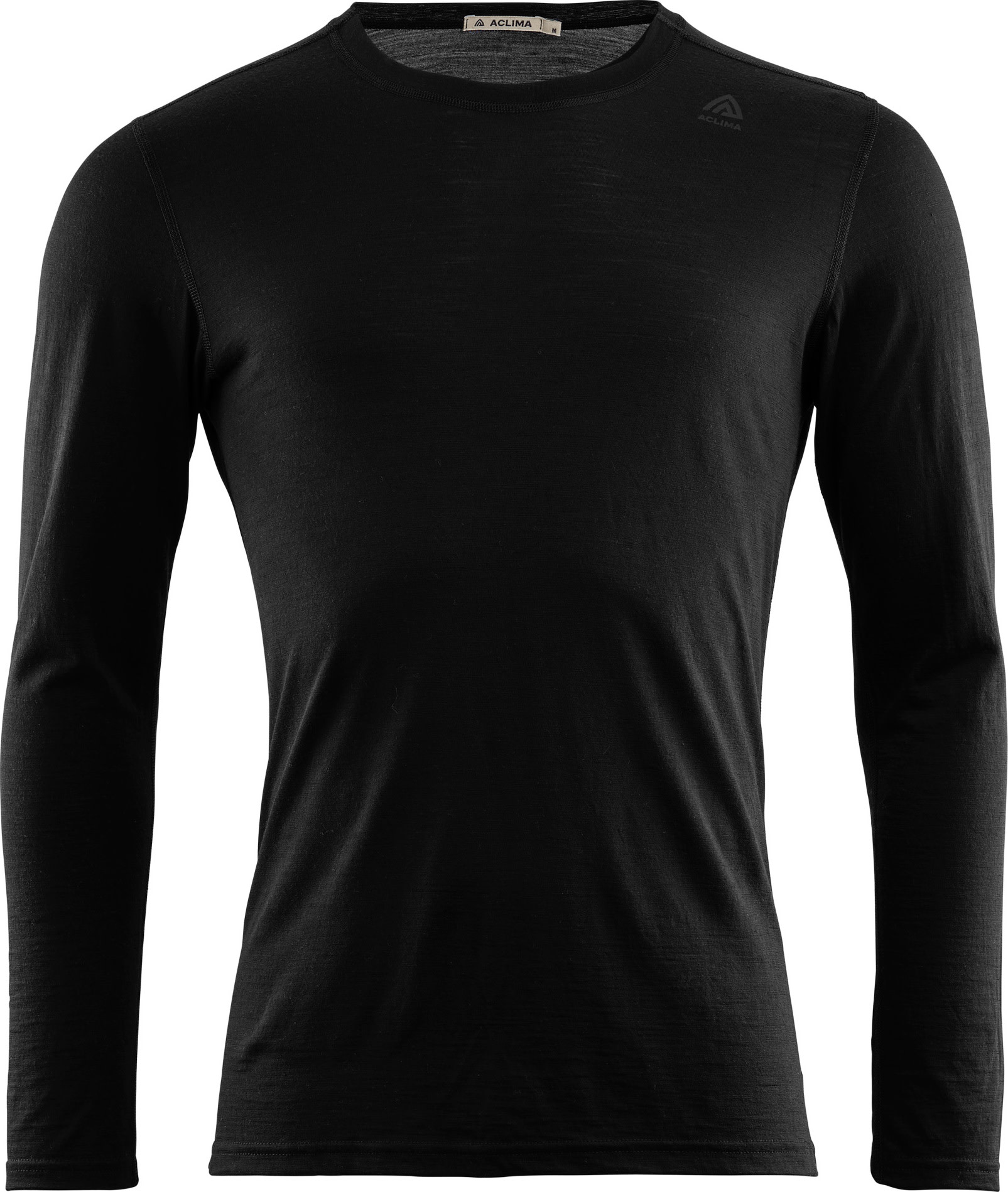 Aclima Men’s LightWool Undershirt Long Sleeve Jet Black