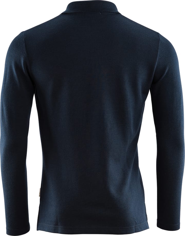 Aclima Men's LeisureWool Pique Shirt Long Sleeve Navy Blazer Aclima