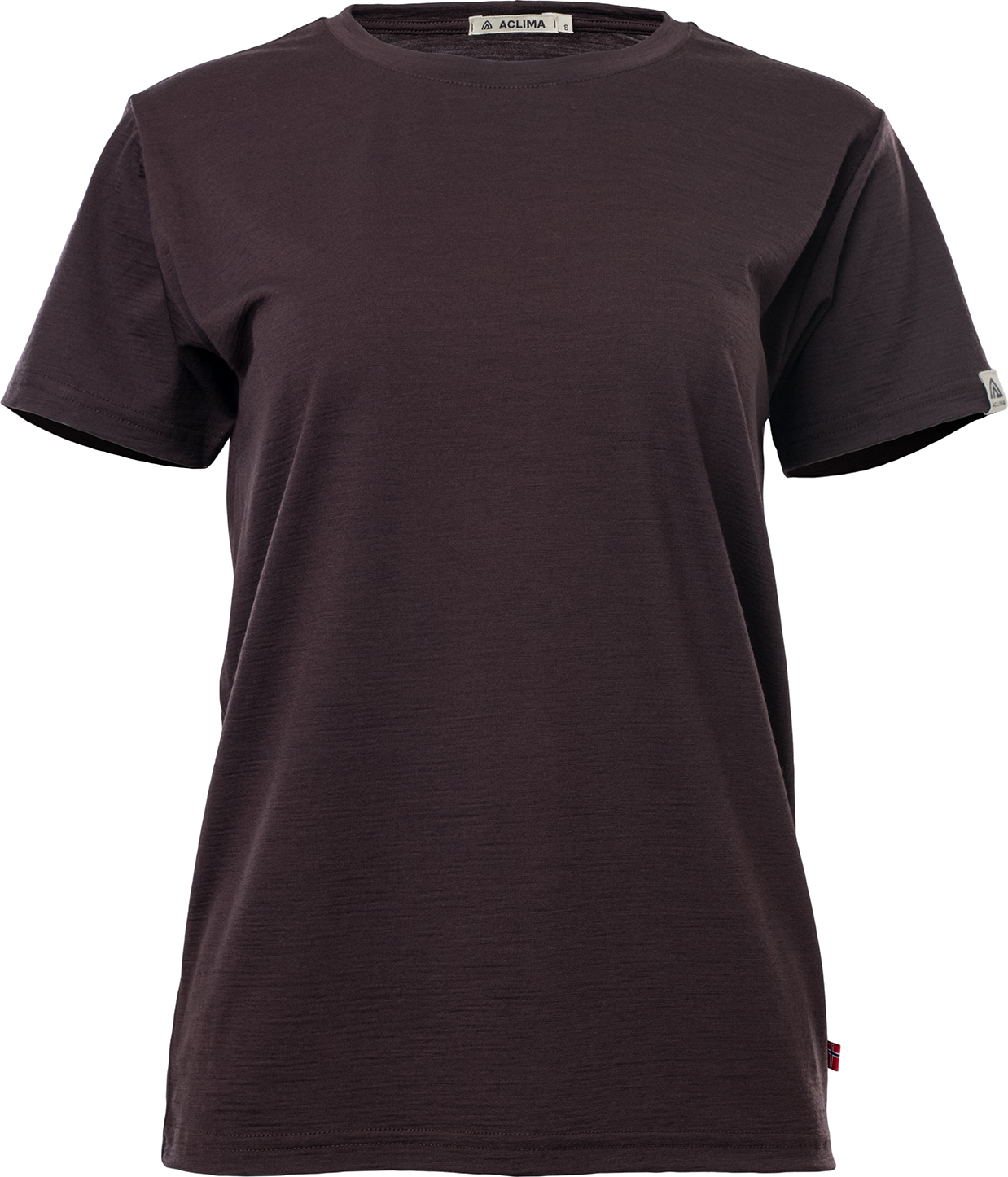 Aclima Women’s LightWool 180 Classic Tee Chocolate Plum