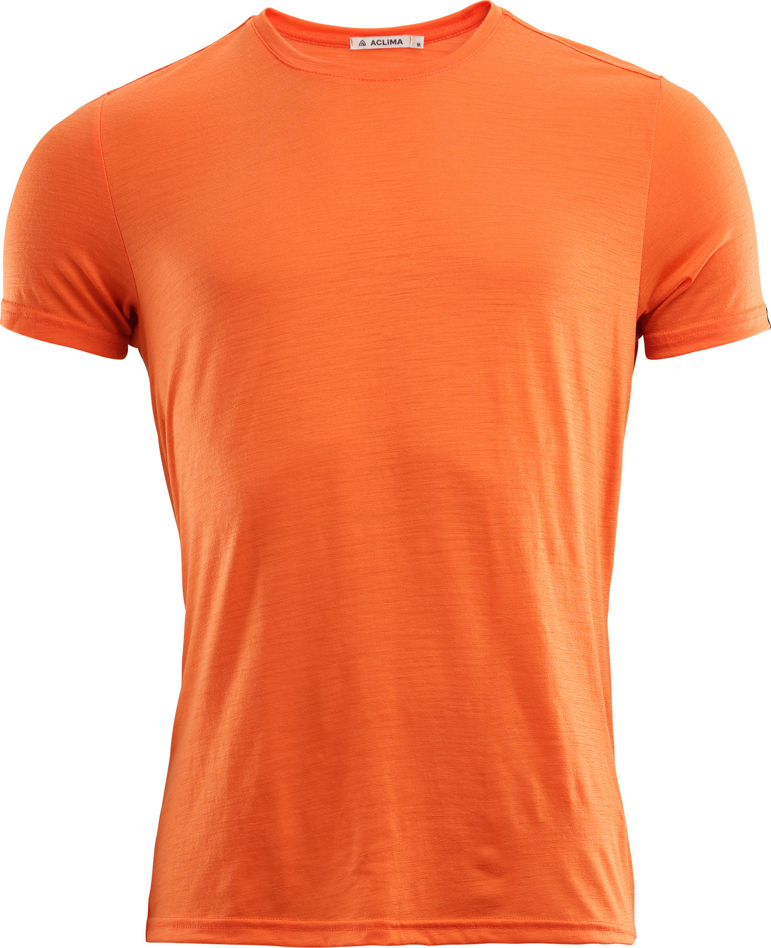 Aclima Men’s LightWool T-shirt Round Neck Orange Tiger