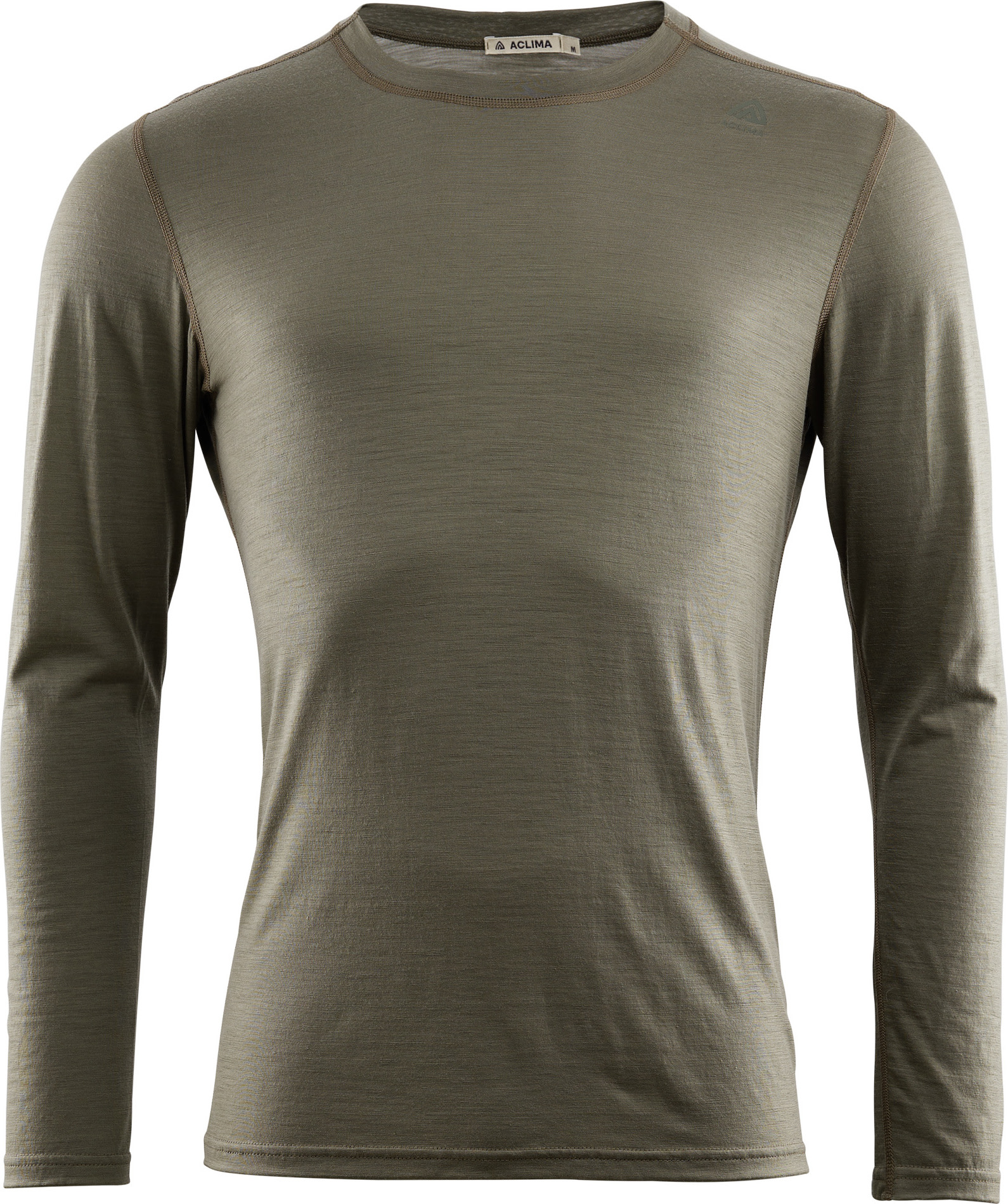 Aclima Men’s LightWool Undershirt Long Sleeve Ranger Green