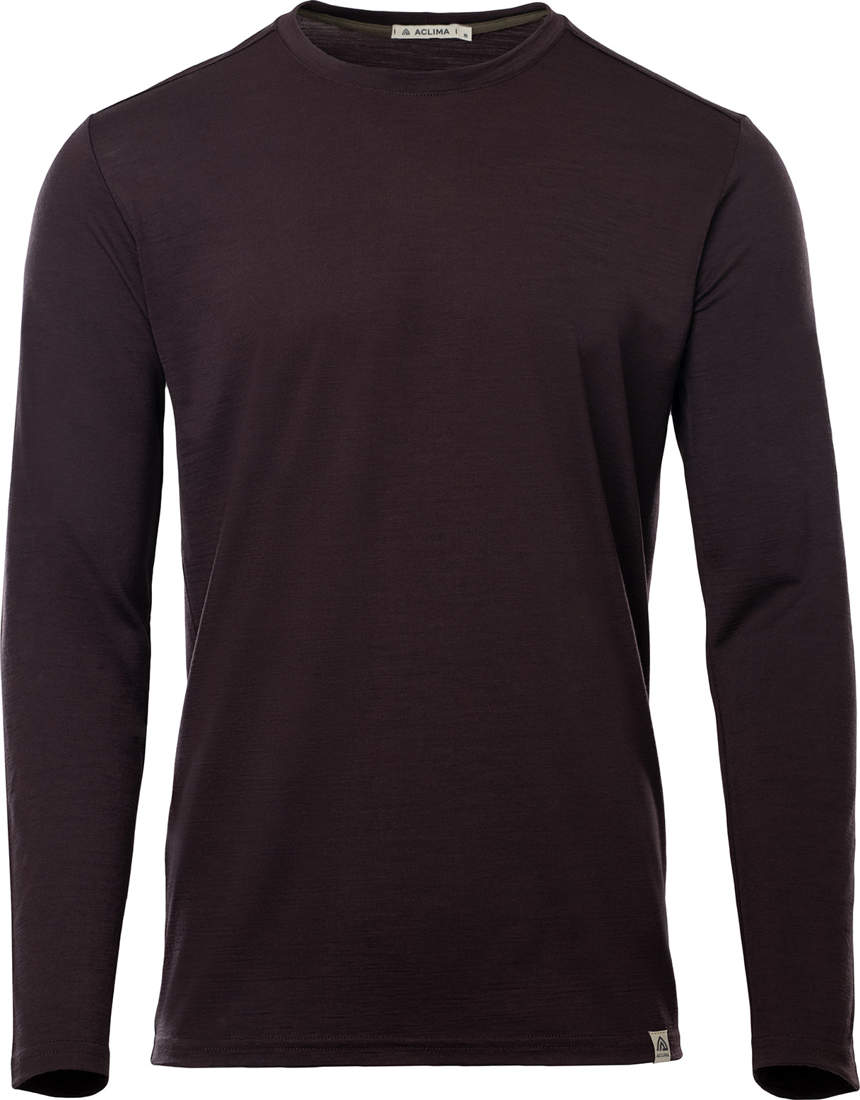 Aclima Men’s LightWool 180 Crewneck Chocolate Plum