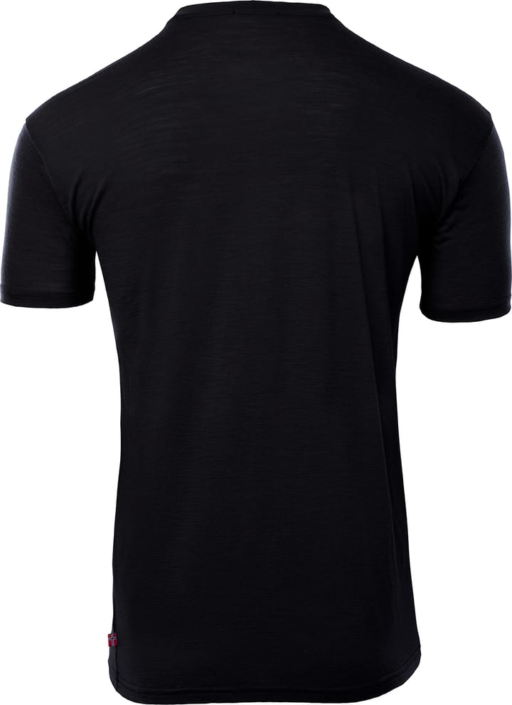 Aclima Men's LightWool 140 Classic Tee Logo Jet Black Aclima