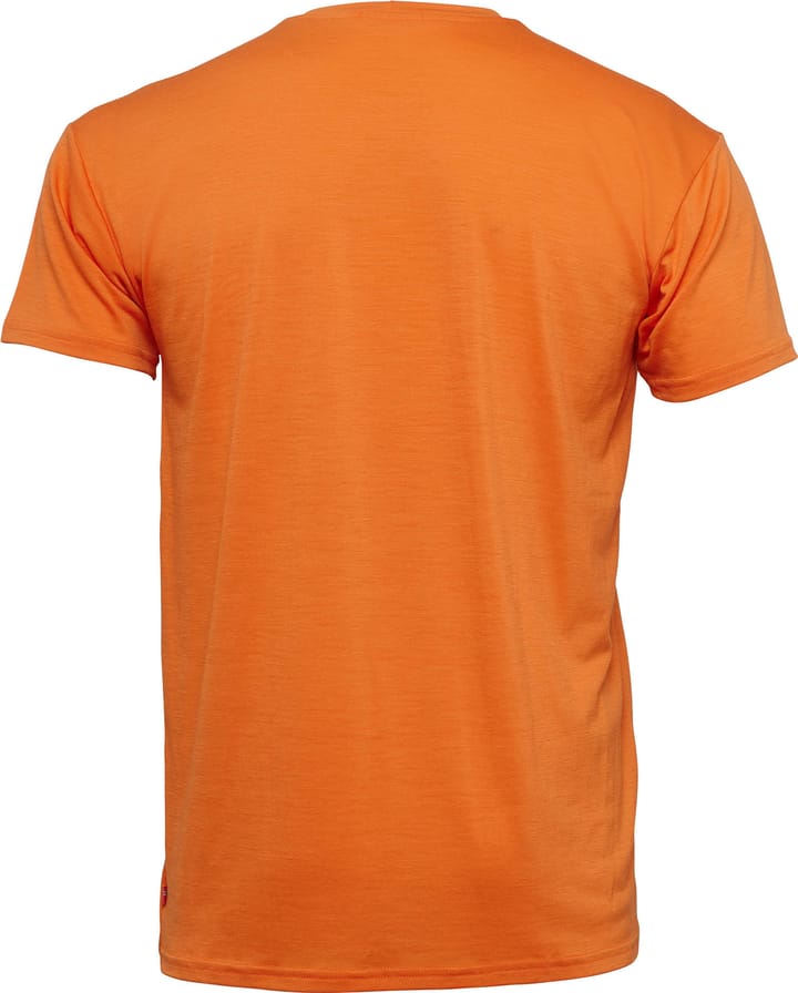 Aclima Men's LightWool 140 Classic Tee Logo Orange Tiger