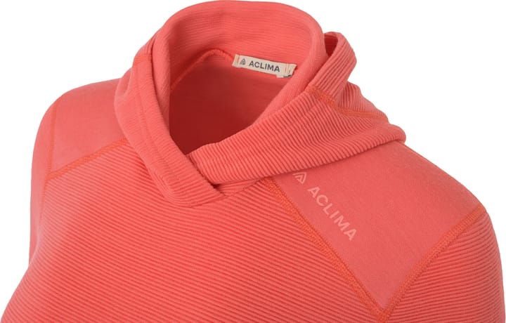 Aclima Women's StreamWool Hoodie Spiced Coral Aclima