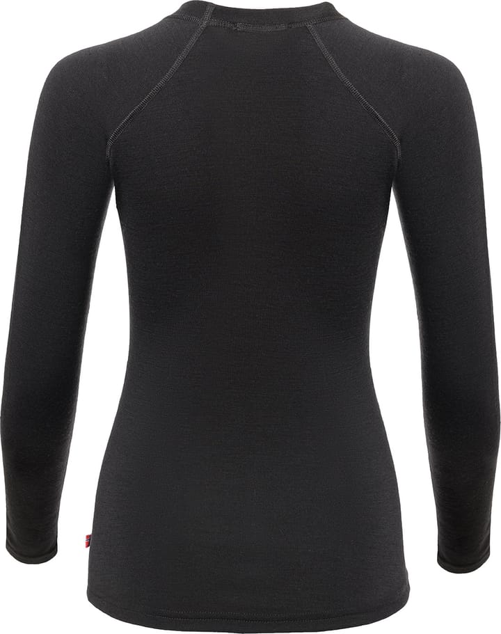 Aclima Women's WarmWool Crewneck Jet Black Aclima