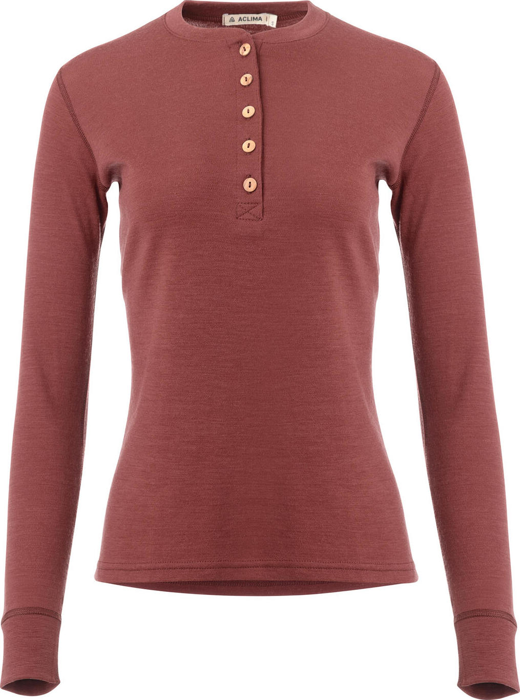 Women’s WarmWool Granddad Shirt Spiced Apple