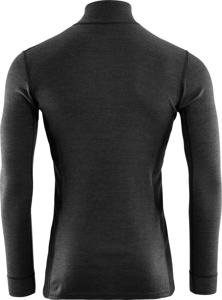 Aclima WarmWool Mock Neck with Zip Man Marengo/Jet Black Aclima