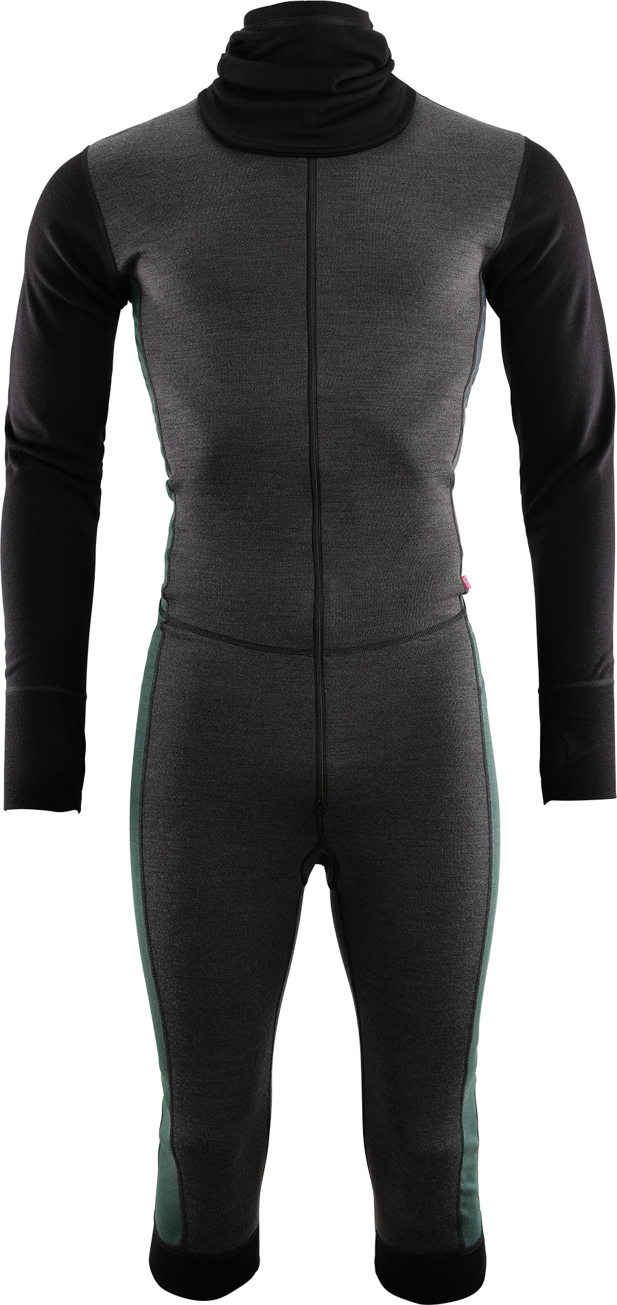 Aclima WarmWool Overall 3/4 Man Marengo/Jet Black/Green Gables