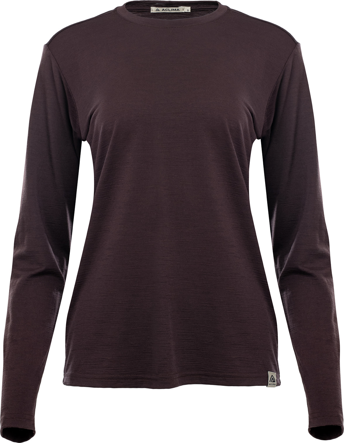 Aclima Women’s LightWool 180 Crewneck Chocolate Plum