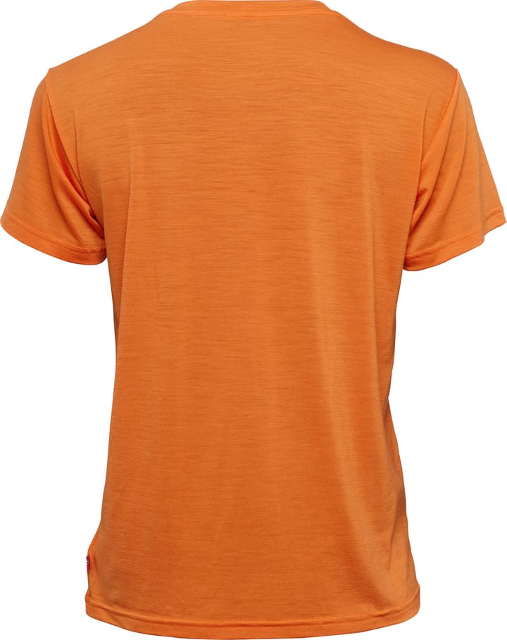 Aclima Women's LightWool 140 Classic Tee Logo Orange Tiger