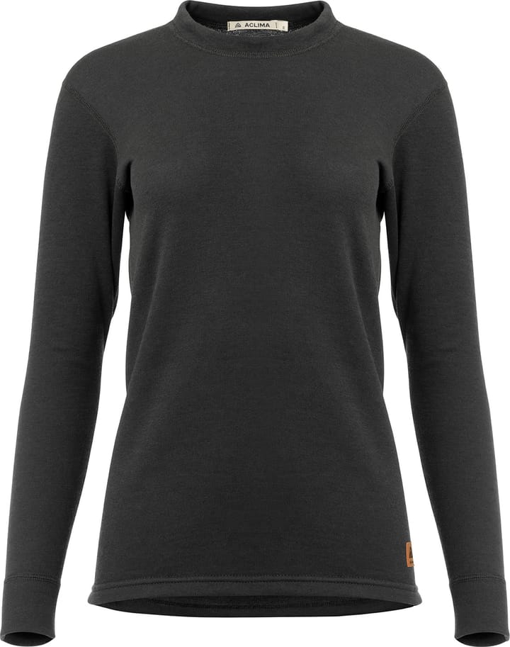 Aclima Women's WoolTerry Crewneck Jet Black