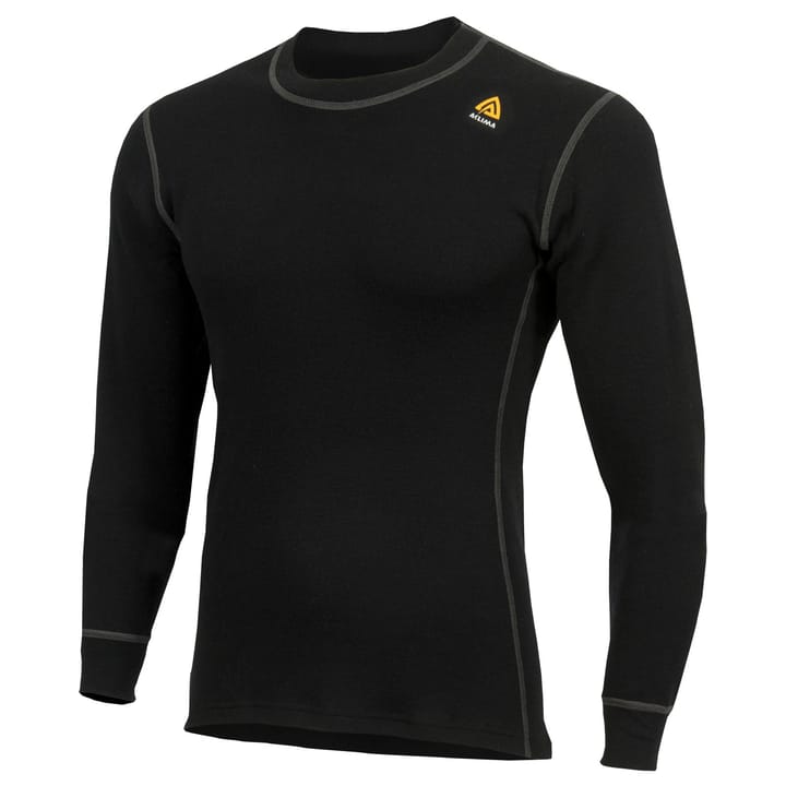 Aclima Men's WarmWool Crew Neck Jet Black Aclima