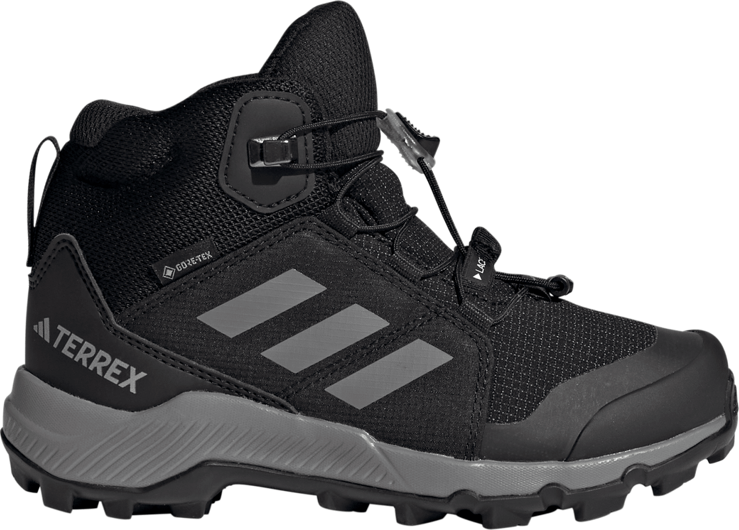 Adidas Kids’ Terrex Mid GORE-TEX Hiking Shoes Cblack/Grethr/Cblack