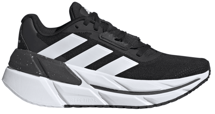 Adidas running shoes women black and white best sale