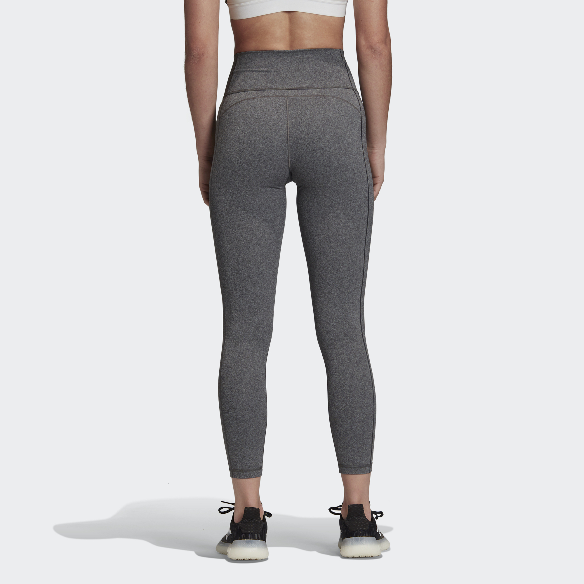 adidas Believe This 7/8 Tight, Dark Grey Heather, 2XS at  Women's  Clothing store