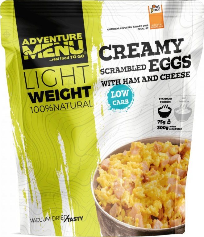 Adventure Menu Creamy Scrambled Eggs With Ham and Cheese Nocolour