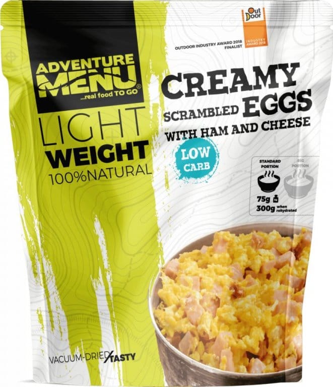Adventure Menu Creamy Scrambled Eggs With Ham and Cheese Nocolour Adventure Menu