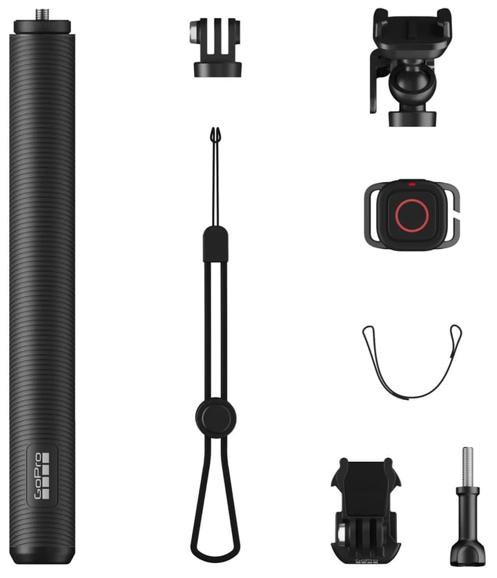 GoPro Extension Pole + Wp Shutter Remote Hero12, Hero11 Black