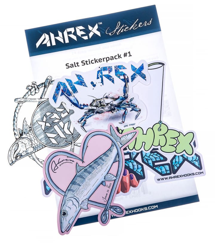 Ahrex Hooks Ahrex Salt Sticker Pack #1 5 Saltvanns Klistremerker Fra Ahrex Ahrex Hooks