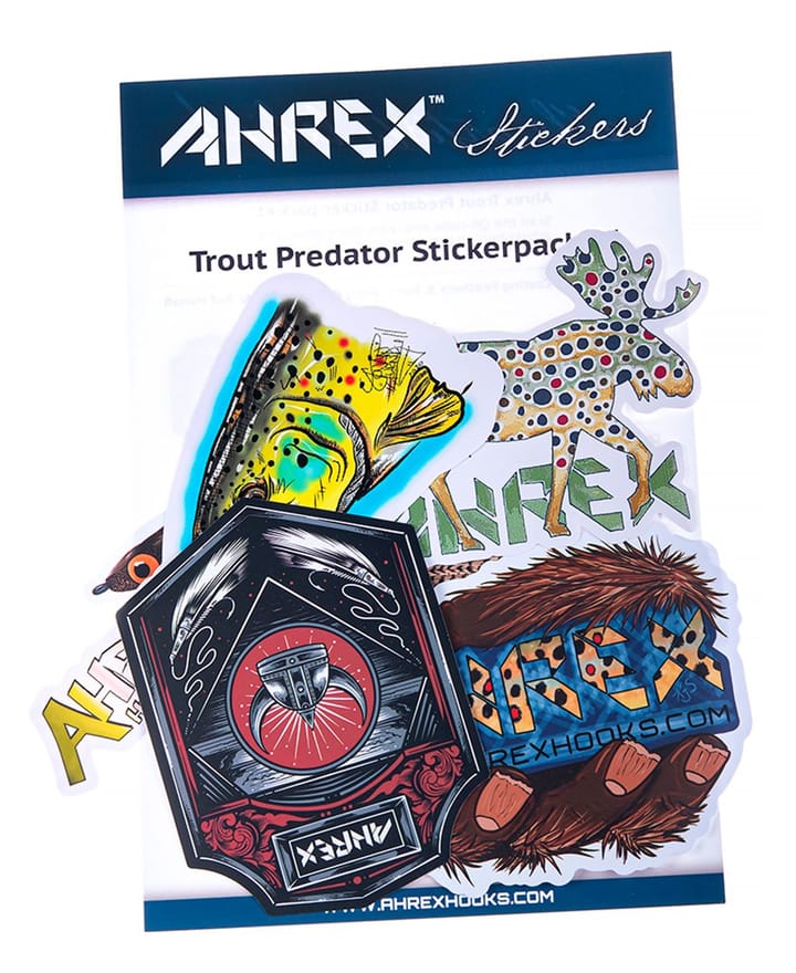 Ahrex Hooks Ahrex Trout Predator Sticker Pack #1 5 Trout Klistremerker Fra Ahrex Ahrex Hooks