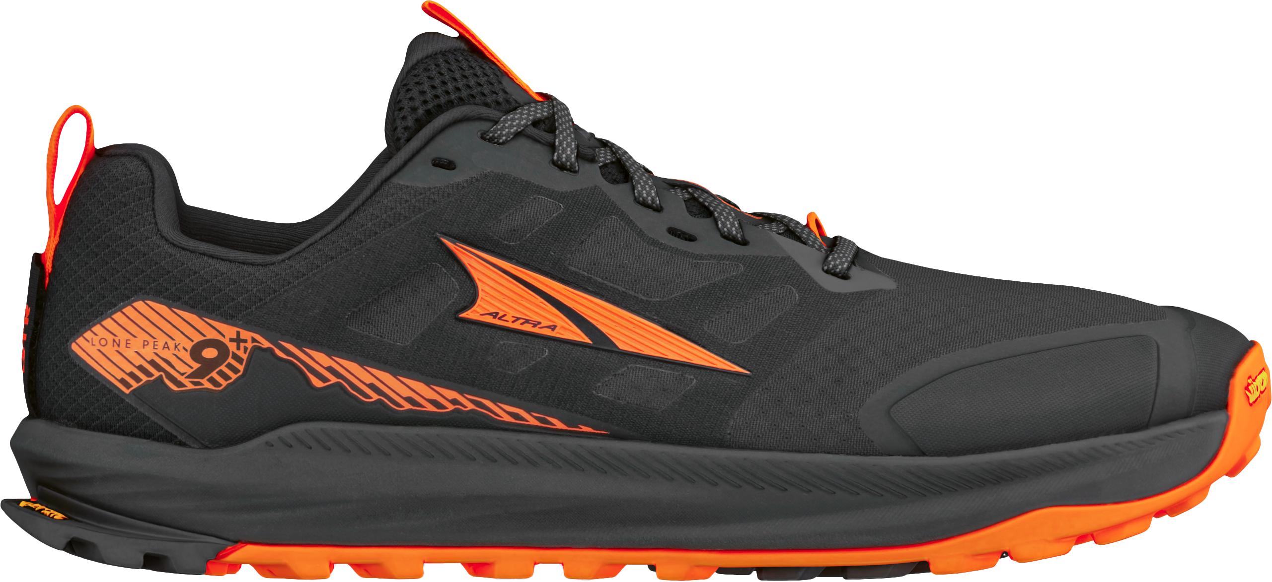 Altra Men's Lone Peak 9+ Black/Orange, 42.5