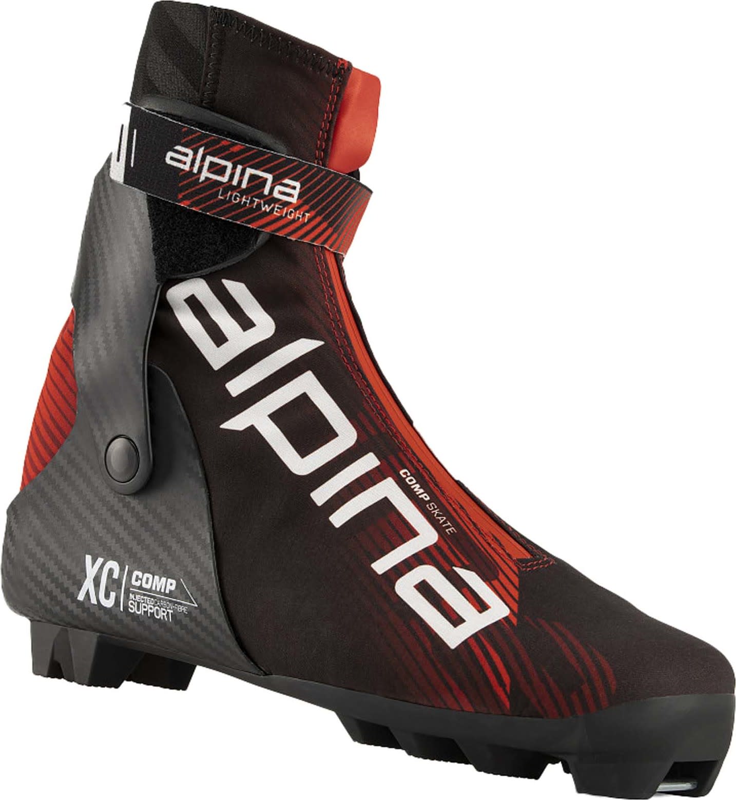 Alpina Unisex Comp Skate Black/Red