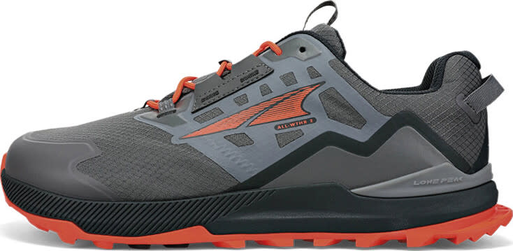 Altra Men’s Lone Peak Low All-Wthr 2 Gray/Orange