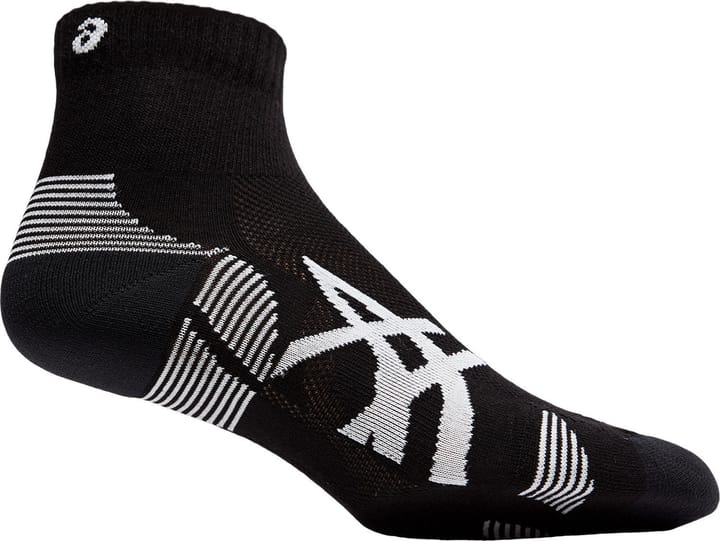 Asics 2 pack Cushion Run Quarter Sock Performance Black Performance Black