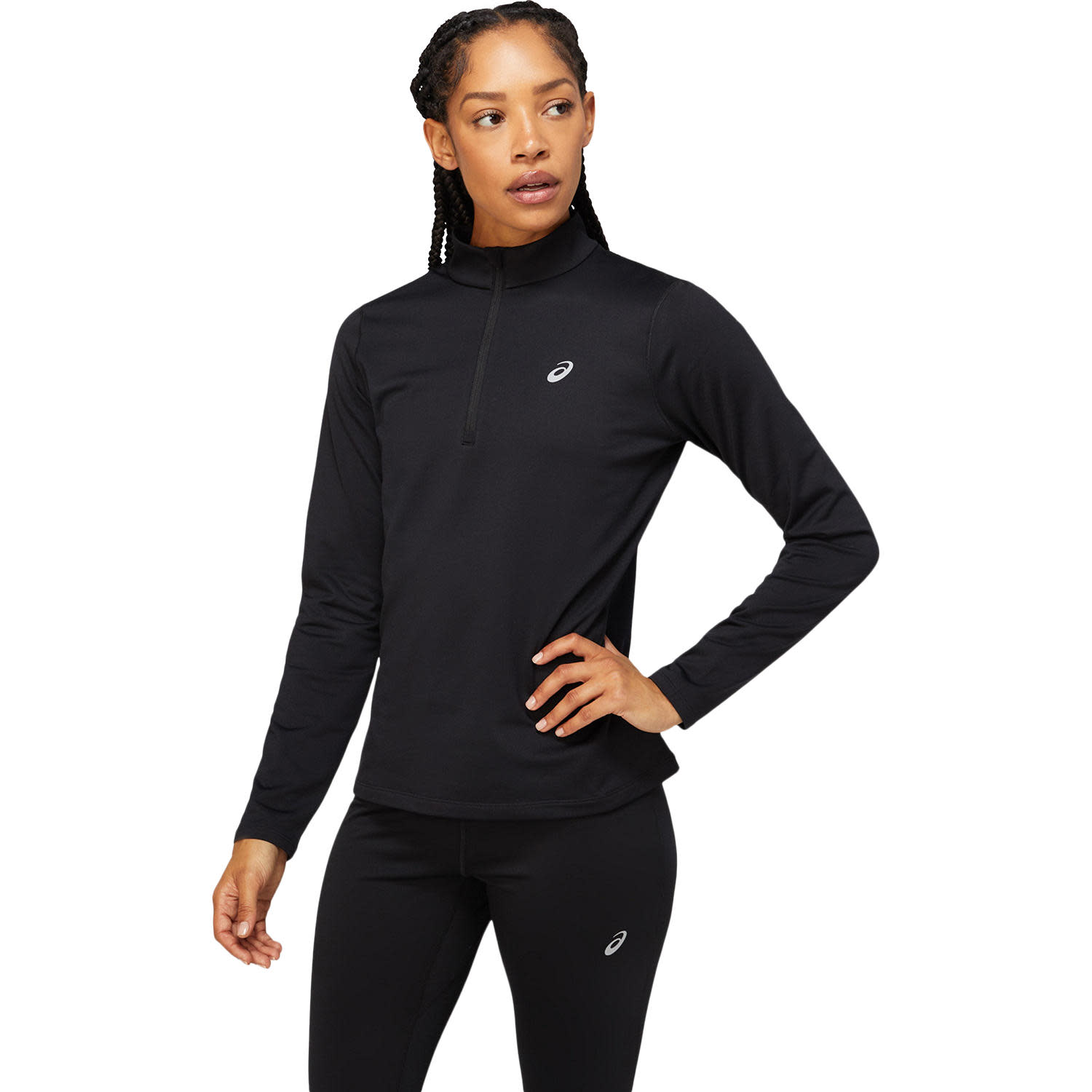 Asics Women’s Core LS 1/2 Zip Winter Top Performance Black