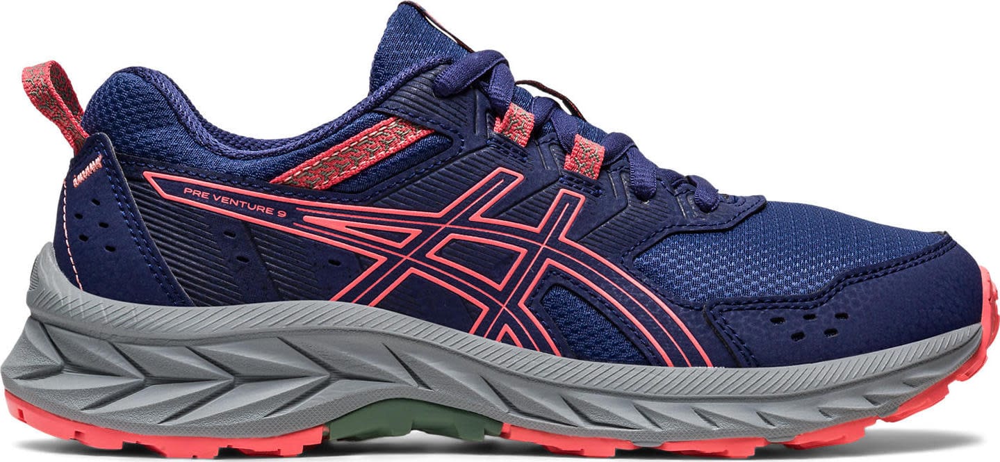 Asics Kids Pre Venture 9 Grade School Indigo Blue Papaya