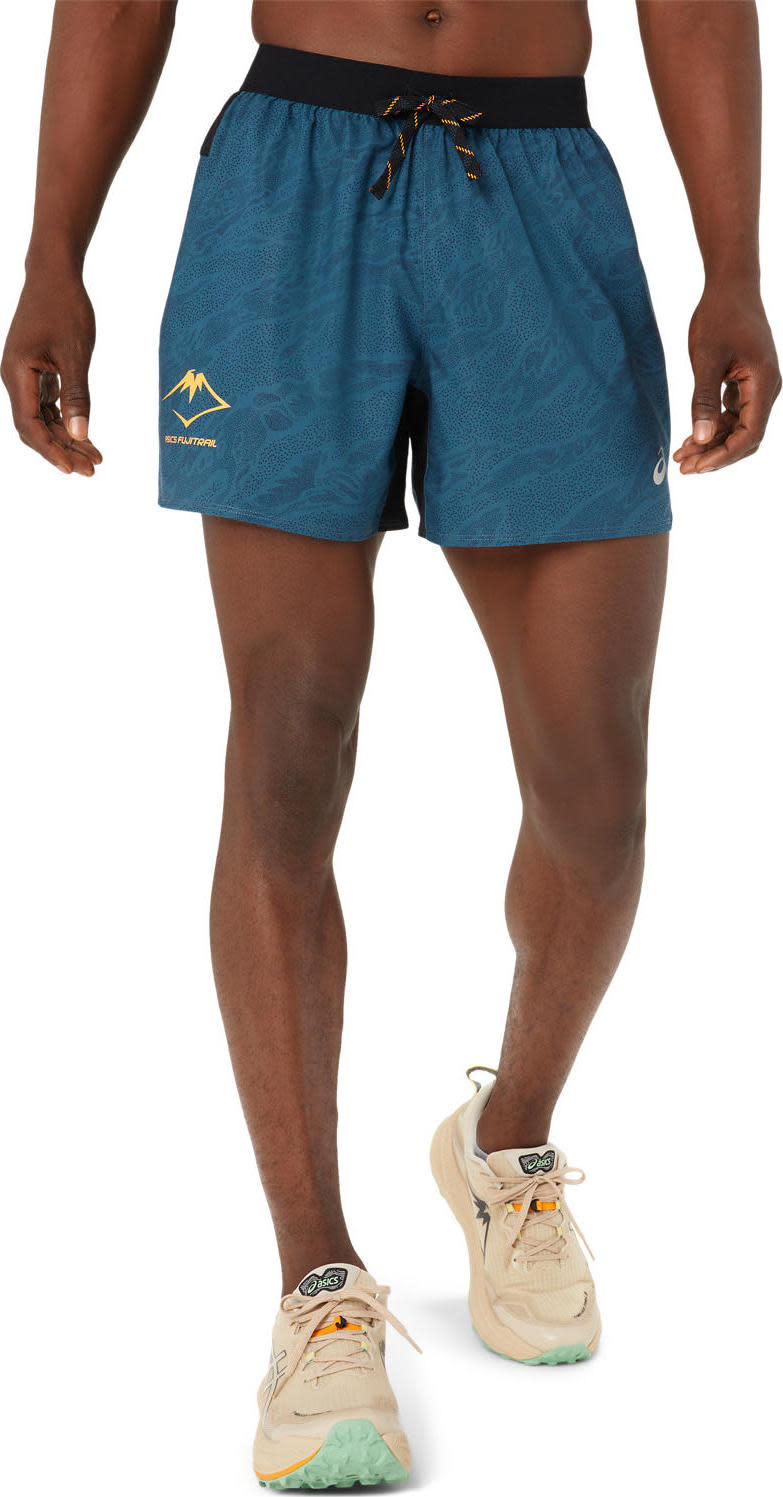 ASICS Fujitrail logo-print shorts - Blue