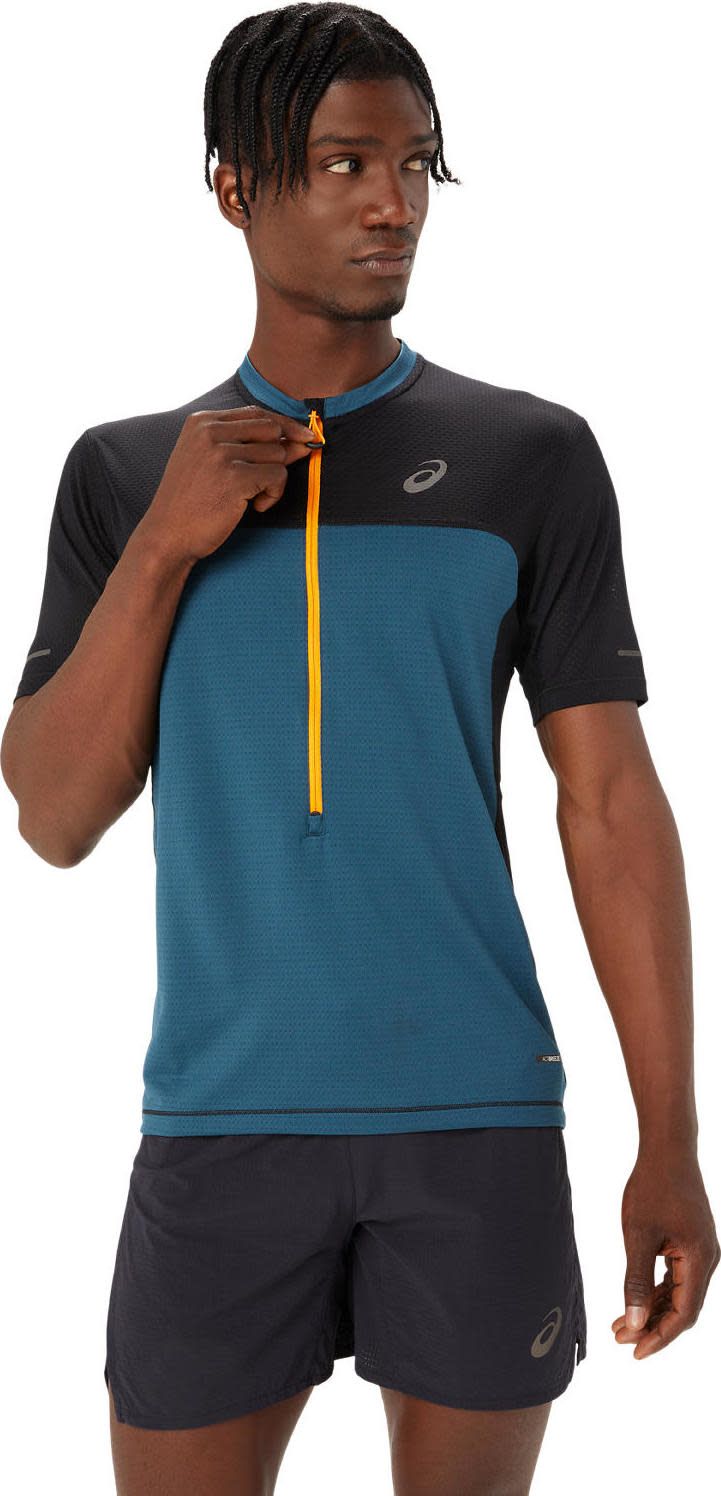 Men's Fujitrail Short Sleeve Top Magnetic Blue/Performance Black