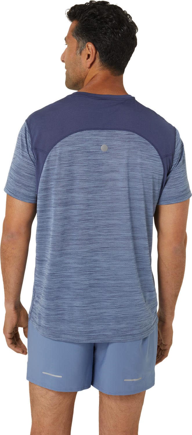 Asics Men's Road Short Sleeve Top Denim Blue/Thunder Blue Asics