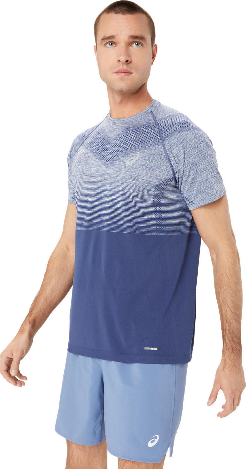 Men's Seamless SS Top Performance Black/Carrier Grey