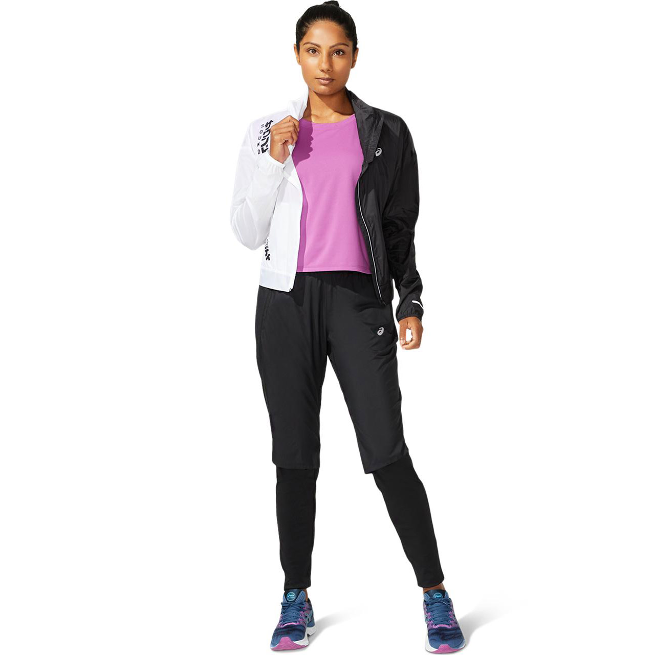 Women's SMSB Run Jacket PERFORMANCE BLACK/BRILLIANT WHITE | Buy 