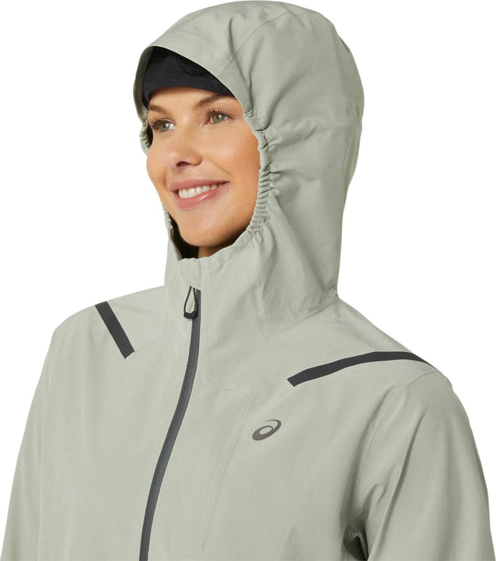 Asics Women's Accelerate Waterproof 2.0 Jacket Olive Grey Asics