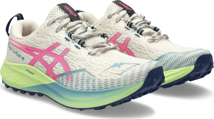 Asics Women's Fuji Lite 4 Birch/Hot Pink Asics